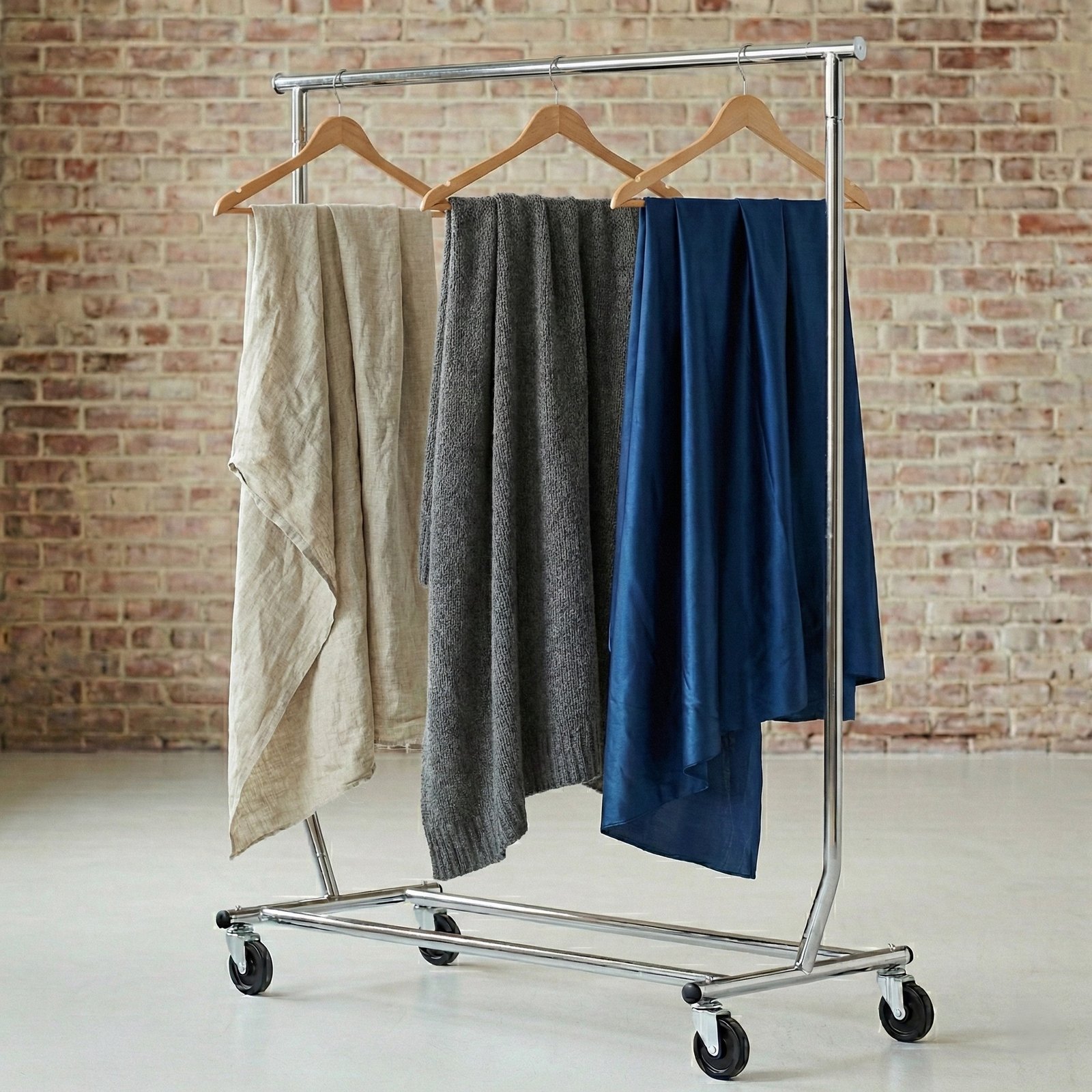 linen, wool, and silk